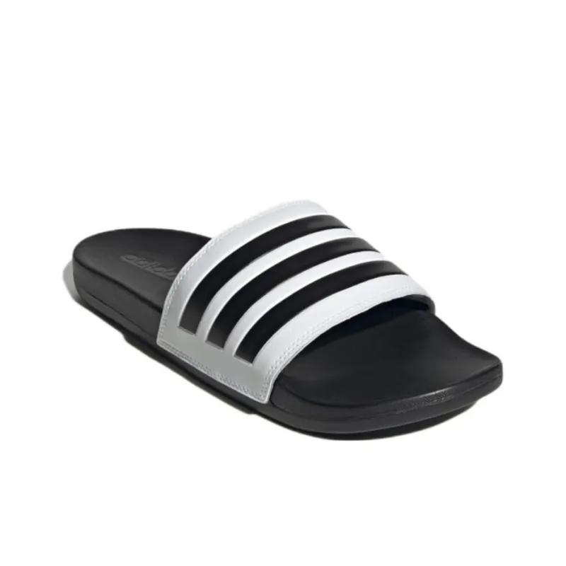 Adidas Adilette Comfort Slides Cloud White Core Black-2