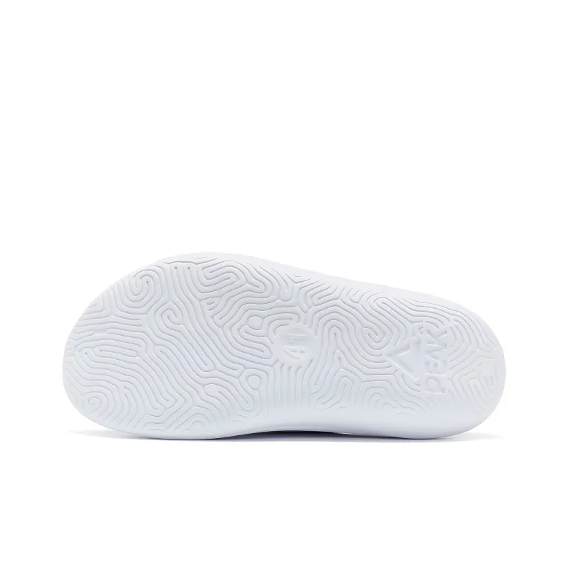PEAK Very Small Fat Drag Slide Slippers Unisex All White Black-5