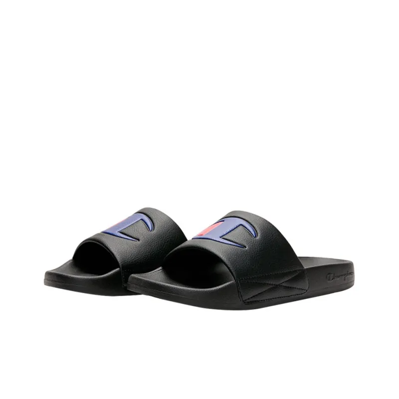Champion Campus Abrasion Resistant Slide Slippers Unisex Black-2
