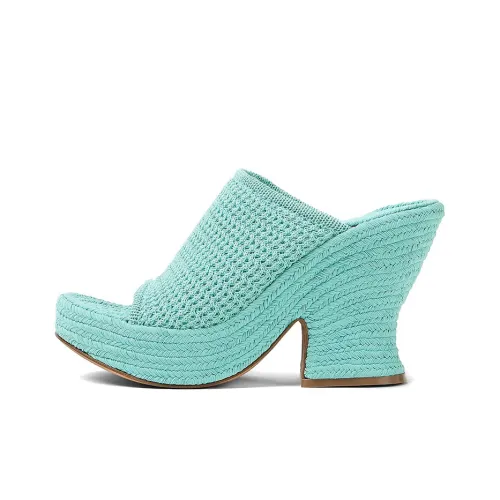 Bottega Veneta Slide Slippers Women's Light Blue