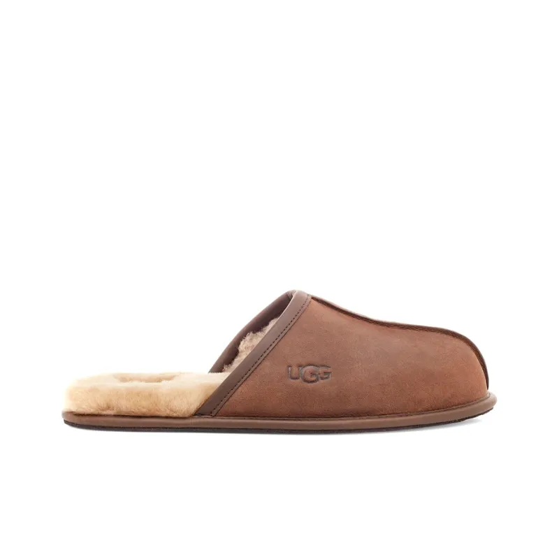 UGG Scuff Leather Slipper Tan-1