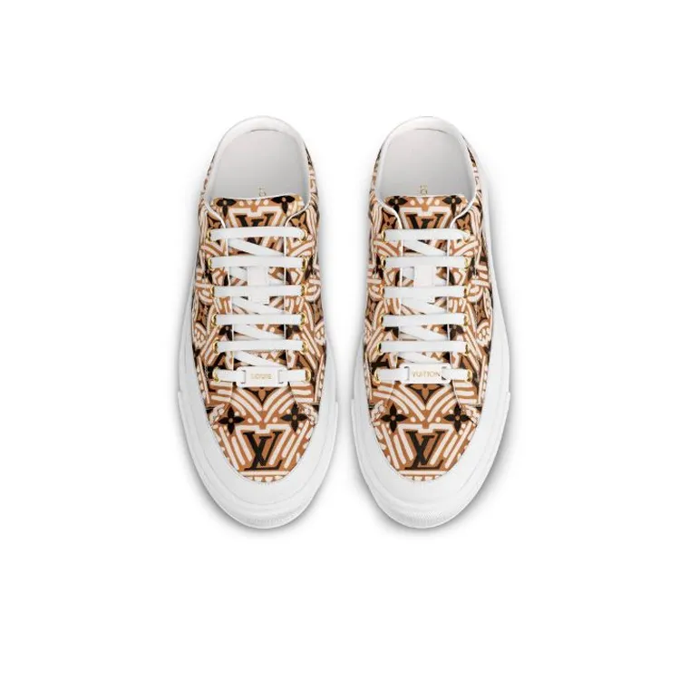 LOUIS VUITTON Lv Crafty Stellar Mules 'Brown Black White' Women's-3