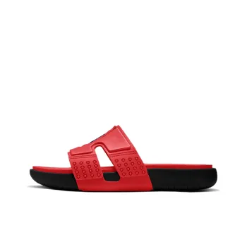JORDAN Hydro 8 Colorblock Casual Red Black Slippers 'Red Black'