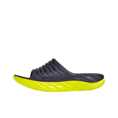 HOKA ONE ONE Slide Slippers Men Black/Yellow