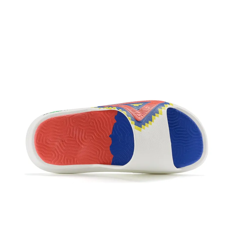 PEAK Quiet Slide Slippers Women's Ecru Orange Red-3