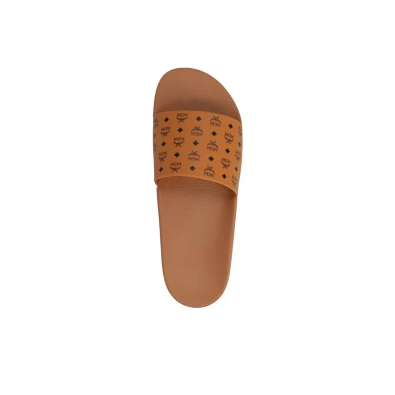 MCM Logo Printed Slip On Sandals-3