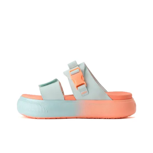 Puma Women's Suede Mayu Slide 'Summer Camp - Nitro Blue Peach Pink'