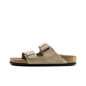 Birkenstock Arizona Suede Leather Sandals 'Taupe'