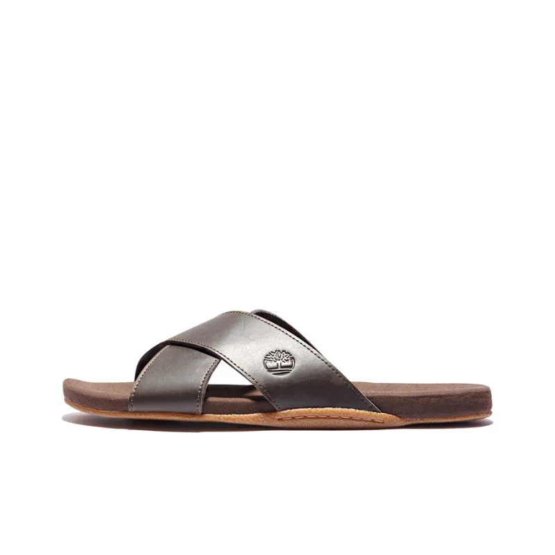 Timberland Slide Slippers Men Dark Coffee-0