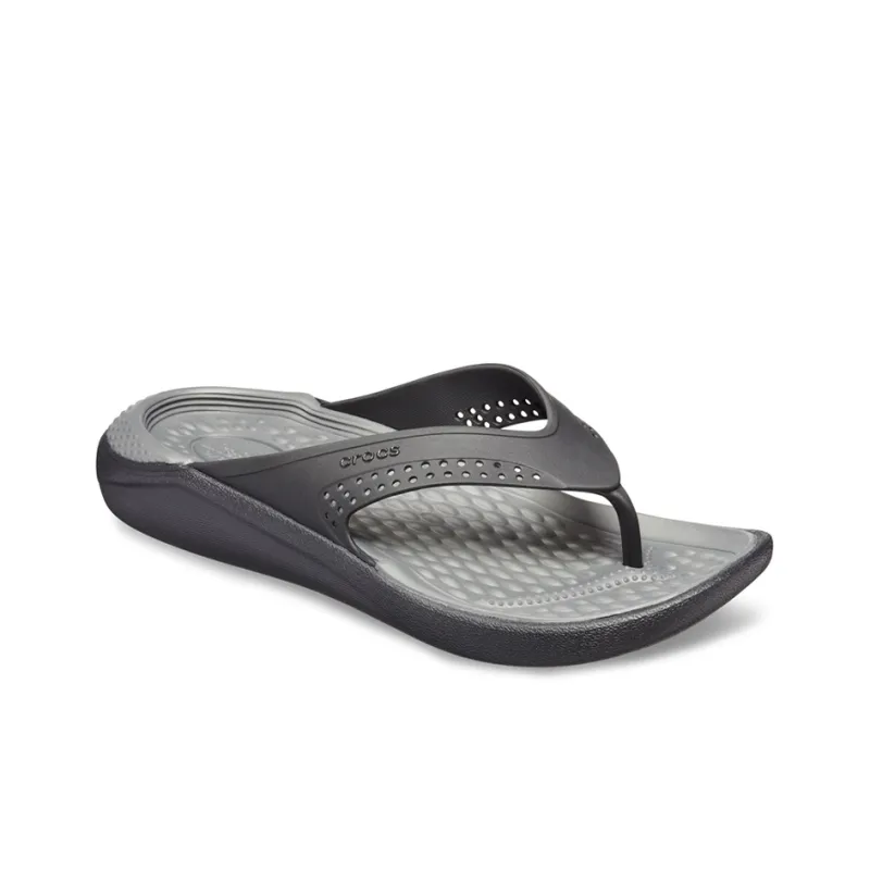 Crocs LiteRide Minimalistic Beach Flip Flops Dark Grey-2