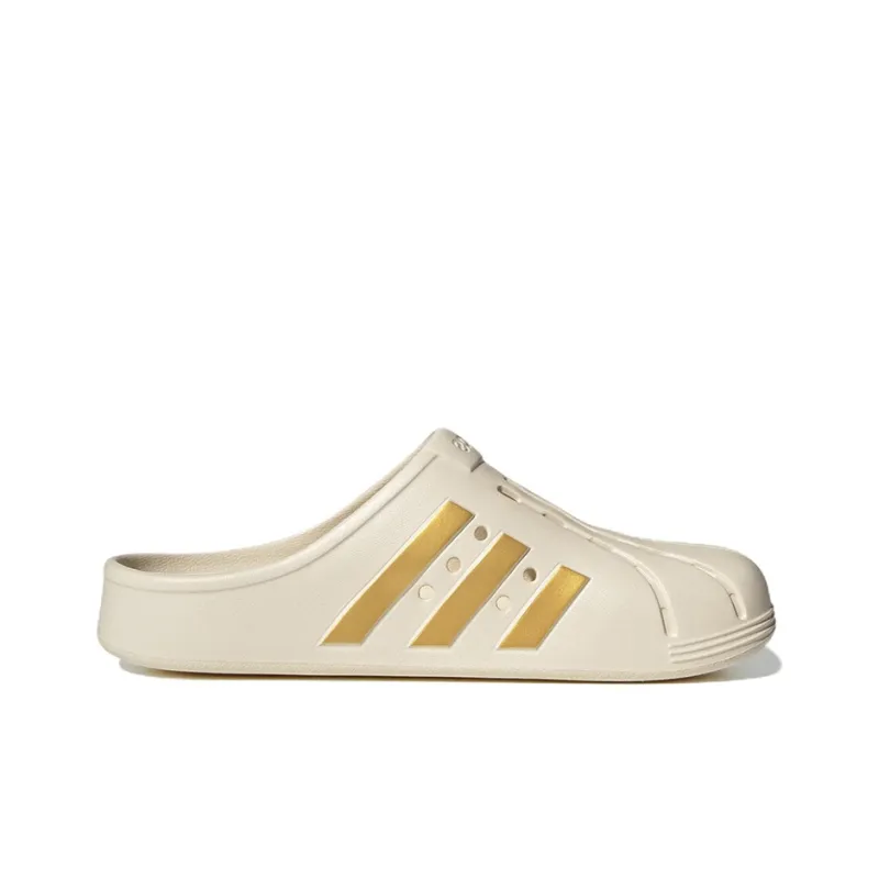 Adidas Adilette Clog 'Wonder White Gold Metallic'-1