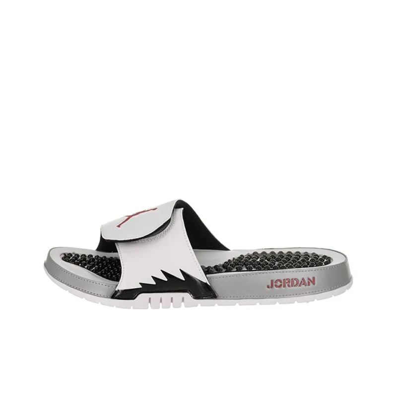 JORDAN Hydro 5 Slide 'White Red Silver'-0