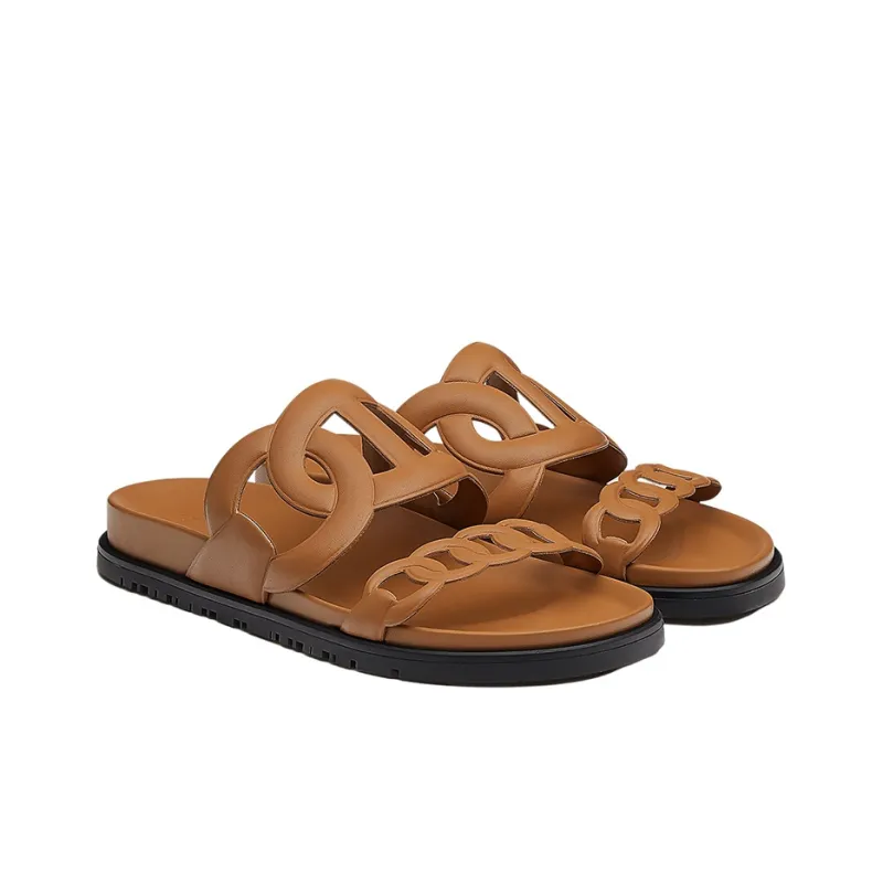 HERMES Extra Slip Resistant Stylish Sandal Women's Brown-1