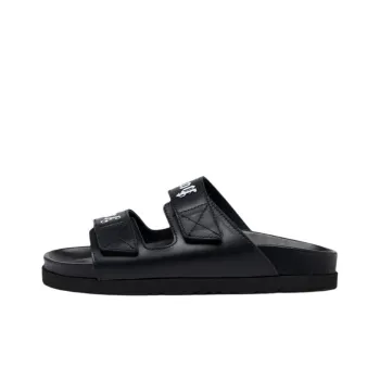 PALM ANGELS Touch Strap Logo Print Slides