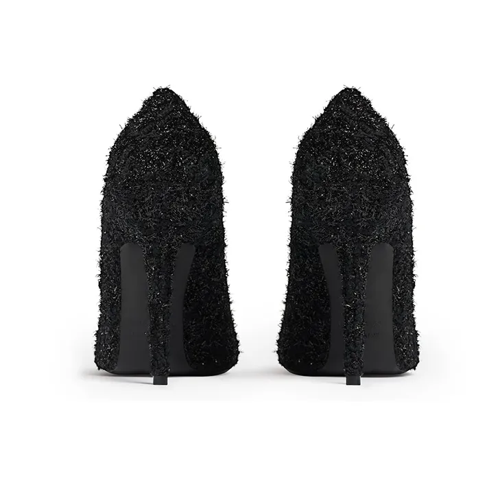 Balenciaga Square Knife Tweed 110mm Pumps-4