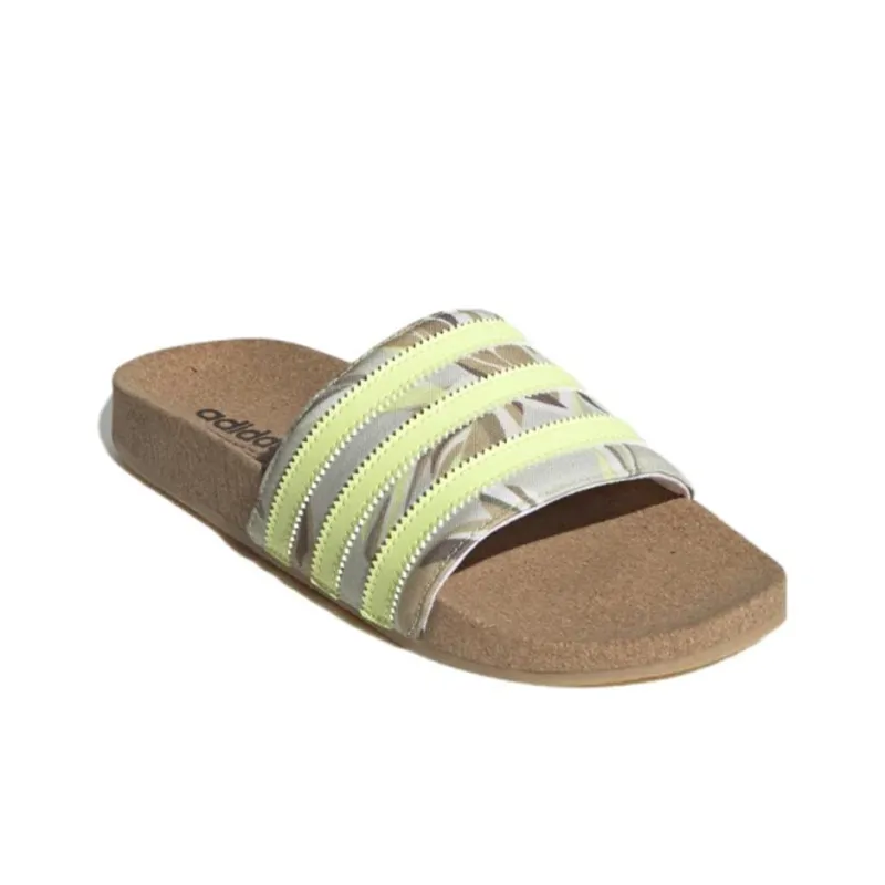 Adidas Originals Adilette Cork 'Yellow' Women's-2