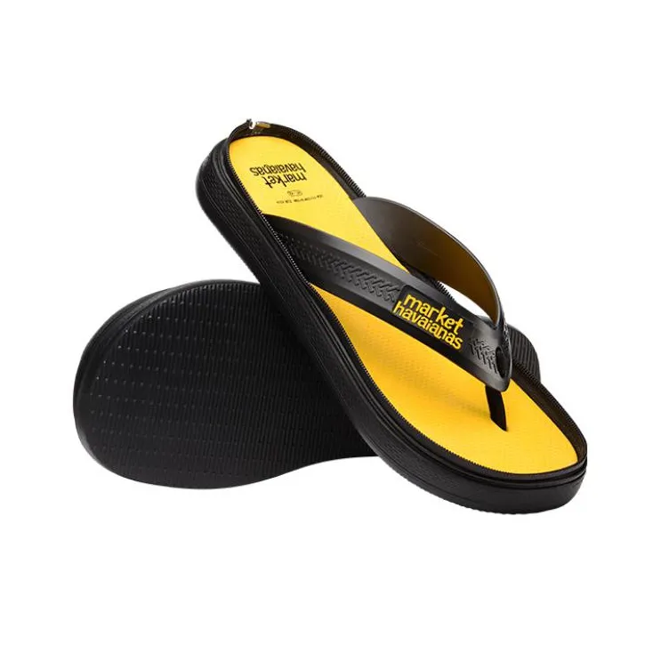 Market Zip Top x Havaianas Slide Slippers Unisex Black-4