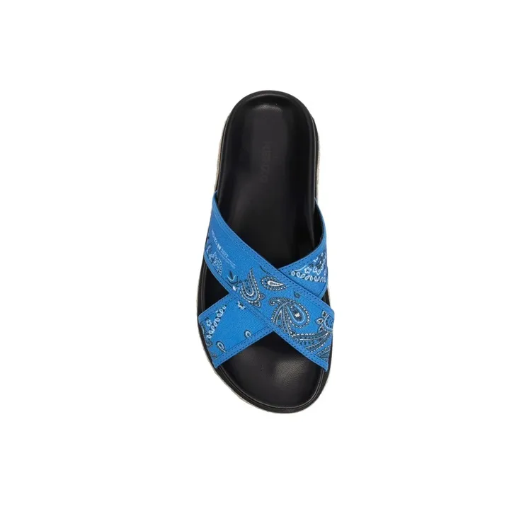 KENZO Bandana-print Platform Sandals-4
