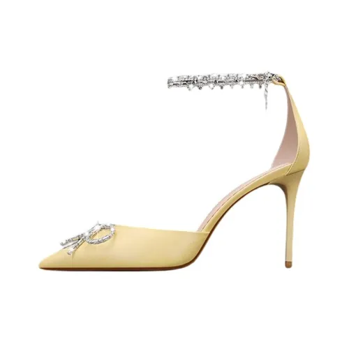 Miss Left High Heels Women's Light Yellow