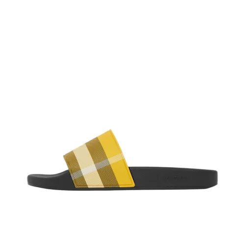 Burberry Slide Slippers Women's Yellow