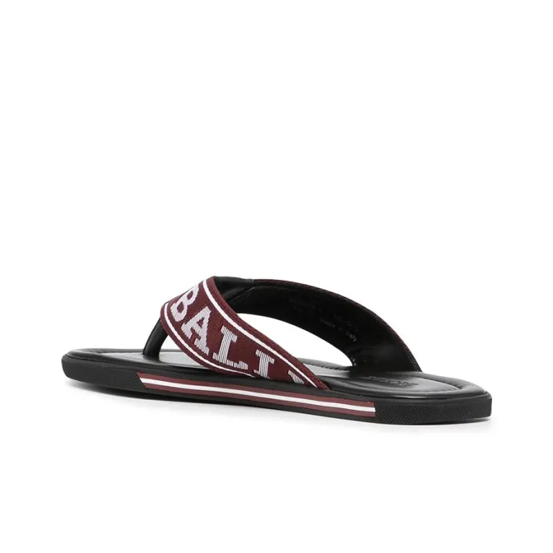 BALLY Border Logo Flip flops-3