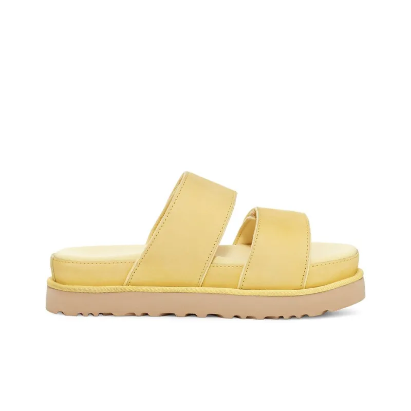 UGG Rubber Sole Slide Slippers Women's Banana Cream Color-1