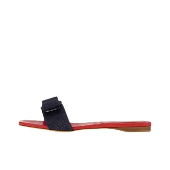 FERRAGAMO Viva Odor Resistant Slide Slippers Women's Blue