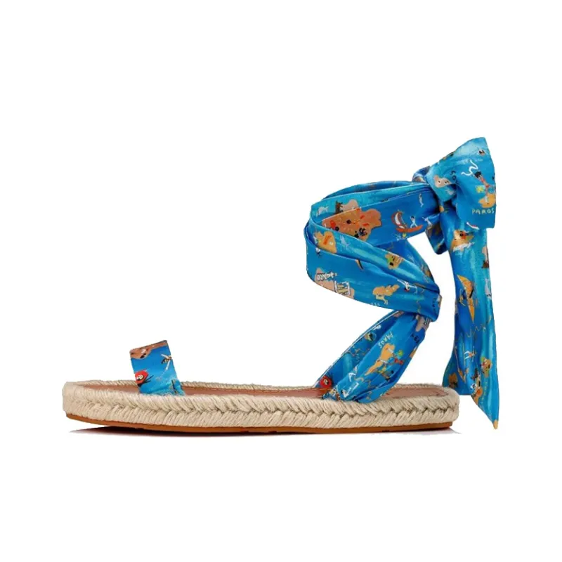 CL LUBOTING Strap Sandals Women's Blue-0