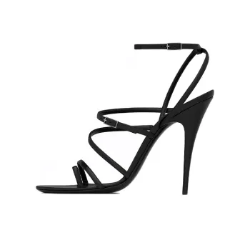SAINT LAURENT Bellini One Strap Sandals Women's Black