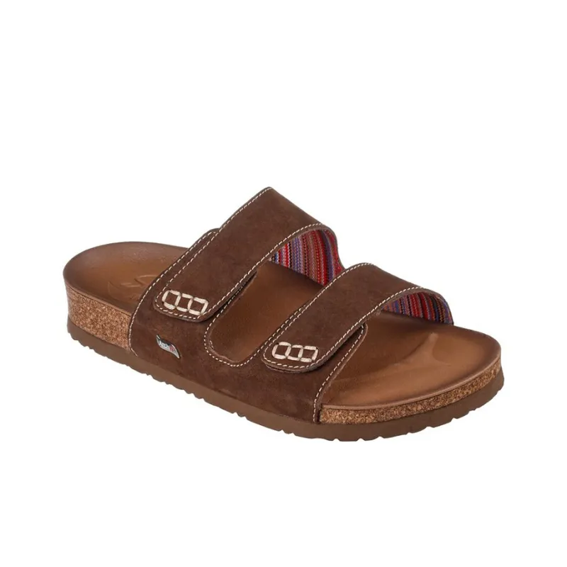 Skechers ARCH FIT GRANOLA Rubber Sole Quick Dry Slide Slippers Women's Dark Brown-2