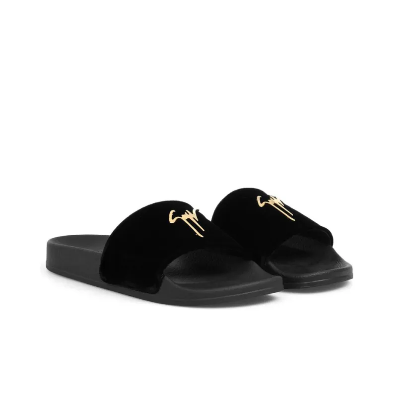 Giuseppe Zanotti Brett Slide Slippers Women's Black-2