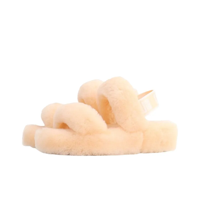 UGG Oh Yeah Fuzzy Sandals & Slippers Women's Light Pink-2