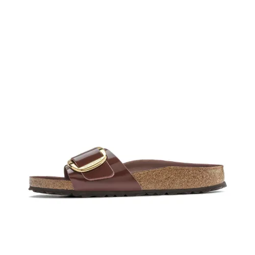 Birkenstock Slide Slippers Unisex Brown Narrow Fit