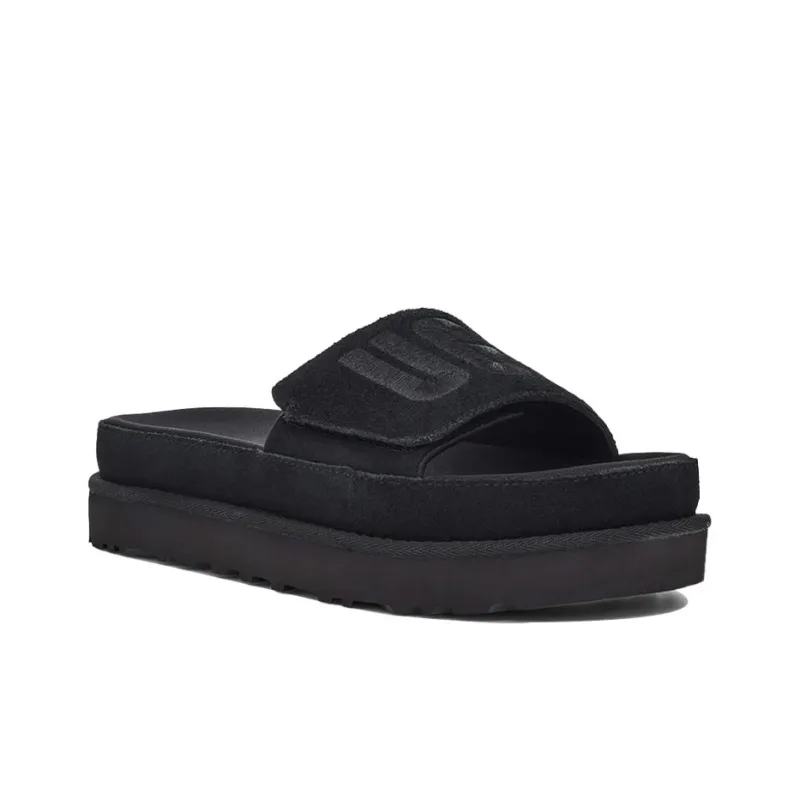 UGG Laton Slide Thick Sole Black Slippers Women's-2
