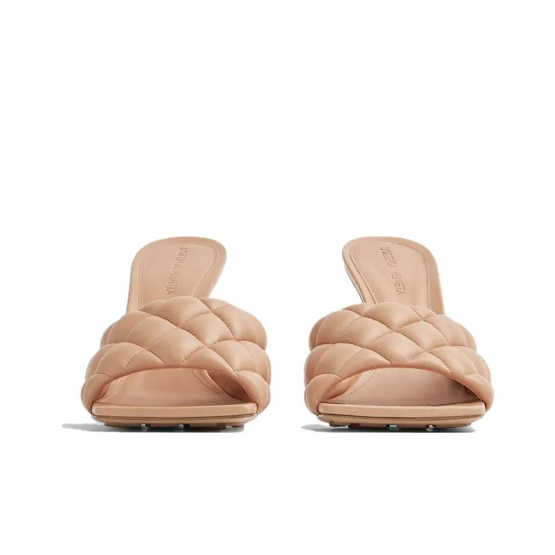 Bottega Veneta Padded Abrasion Resistant Slide Slippers Women's Nude Pink-1