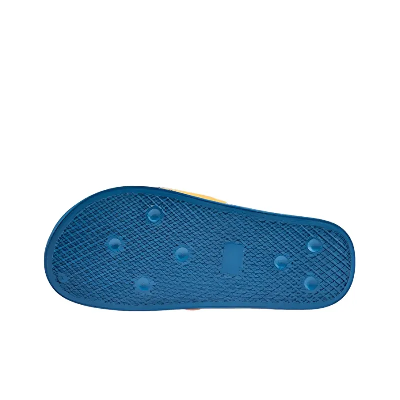 Kappa Slide Slippers Unisex Jade Blue/Black/Magenta/Corn Yellow/-3