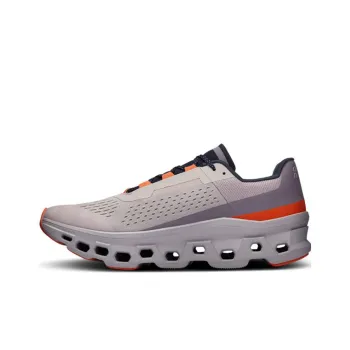 On Cloudmonster Anti Slip Wear Resistant Low Top Carbon Plate Casual Running Shoes Men's Gray
