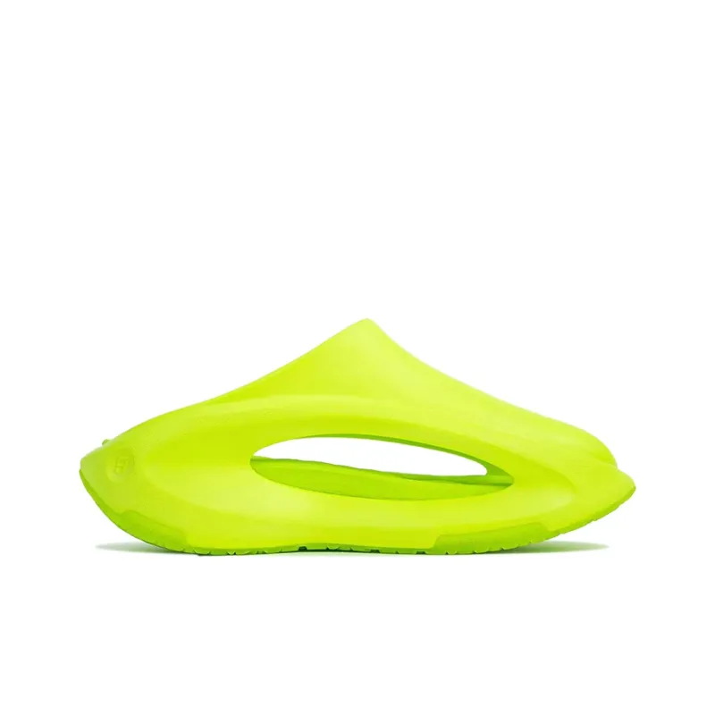 LiNing Quiet Abrasion Resistant Slide Slippers Men's Fluorescent Verdant Green-1