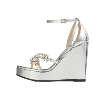 Jimmy Choo Bing 120mm Wedge Sandals