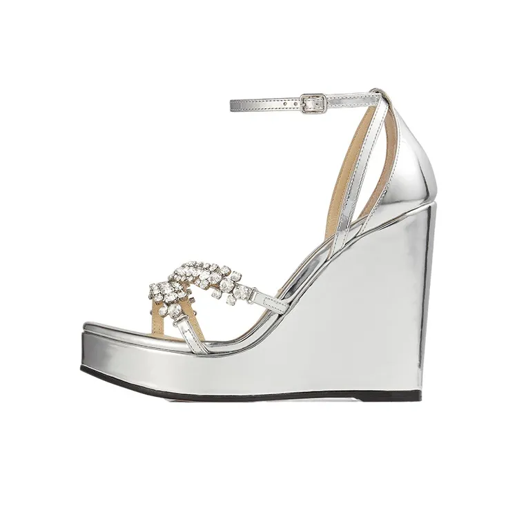 Jimmy Choo Bing 120mm Wedge Sandals-0