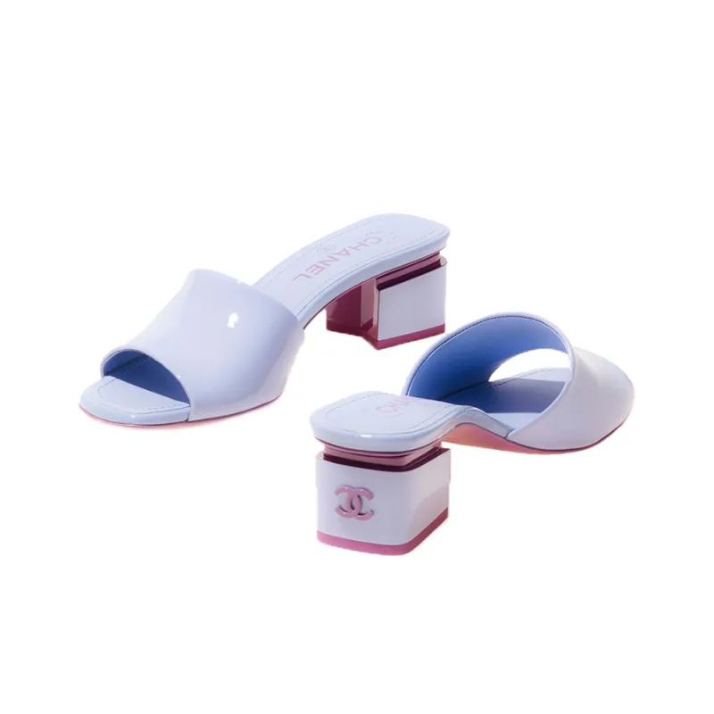 CHANEL Stylish Sandals Women's Purple-4