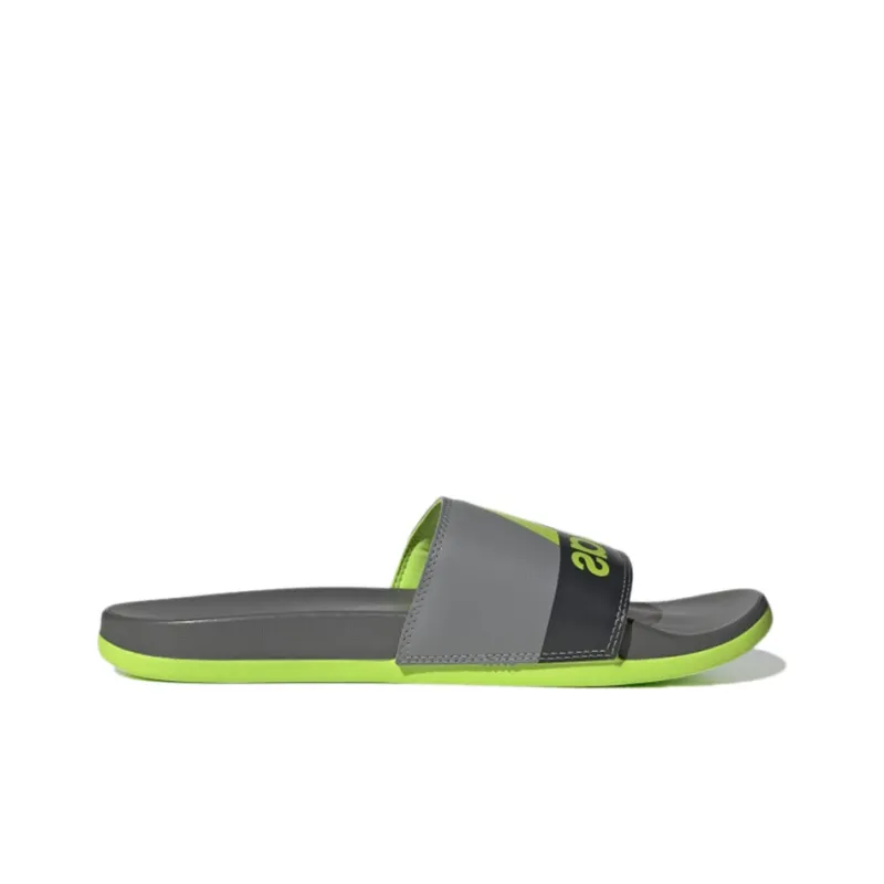 Adilette Adidas Comfort Slide 'Grey Semi Solar Slime'-1
