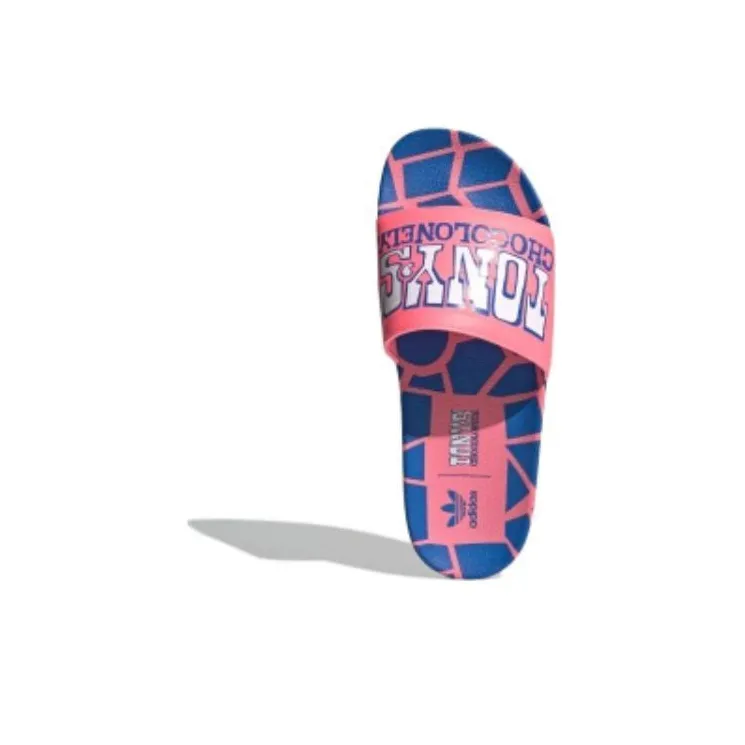 Adidas Originals Claquette Adilette Tony's Chocolonely Rouge 'Acid Red Bluebird'-3