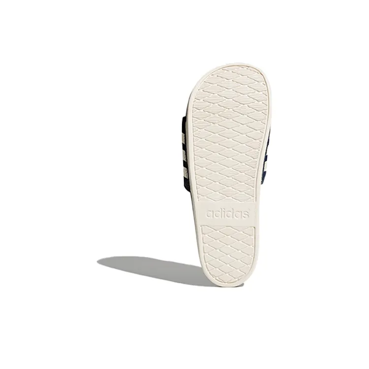 Adidas Adilette Cloudfoam Plus Stripe 'Navy'-5