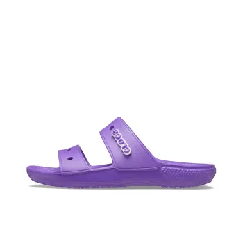 Crocs Classic Soft Sole Cozy Flat Heel Sports Slippers Unisex Purple