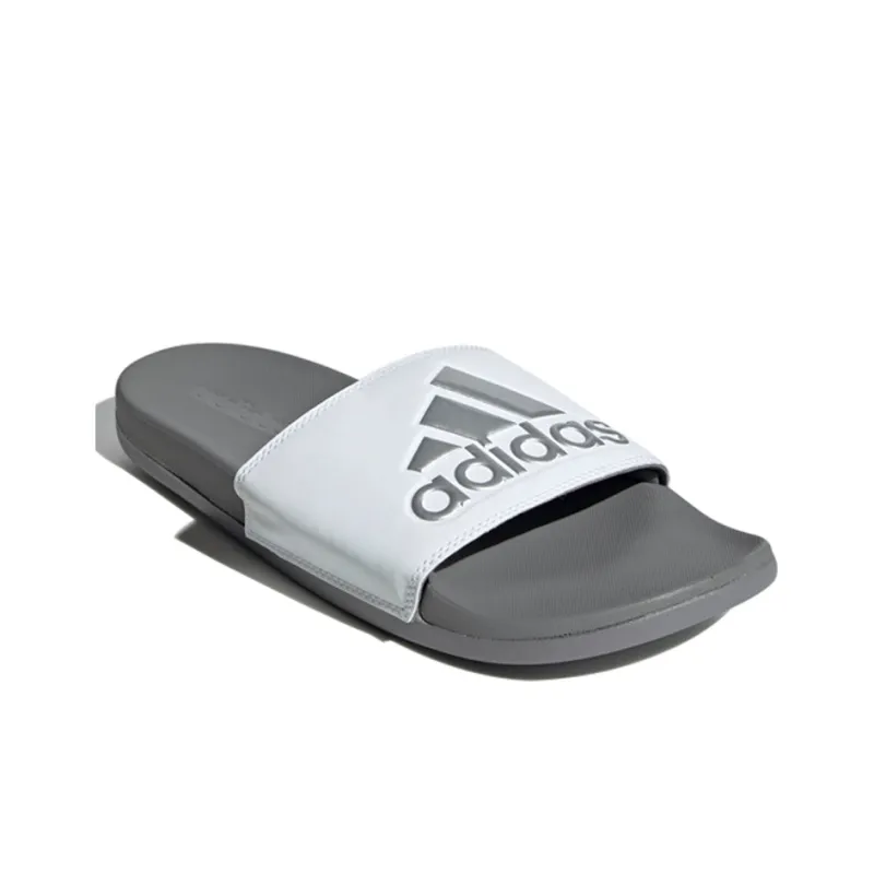 Adilette Adidas Comfort Slides 'White Grey'-2