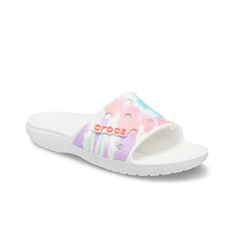 Crocs Classic Tie Dye Pattern Slippers Multi Color-2