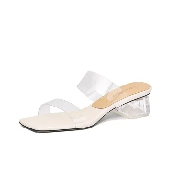 Lily Wei Slide Slippers Women's Ecru