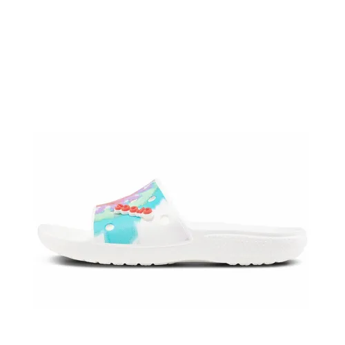 Crocs Classic Tie Dye Pattern Slippers Multi Color