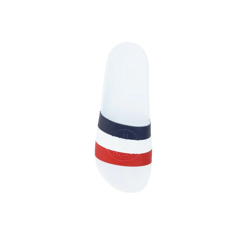 Moncler Rubber Sole Slide Slippers Men's White-3